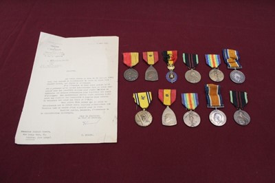 Lot 825 - Highly Interesting and evocative First / Second World War family resistance medals.