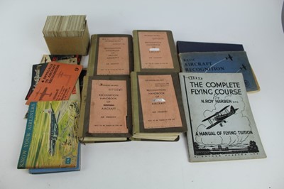 Lot 808 - Collection of Second World War Air Ministry Aircraft recognition books, together with recognition cards and related books (1 box)