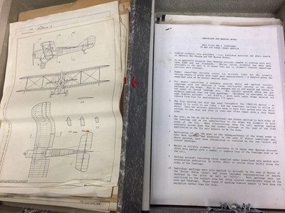 Lot 820 - Large quantity of assorted aircraft ephemera to include photographs, histories of aircraft and other items (qty)