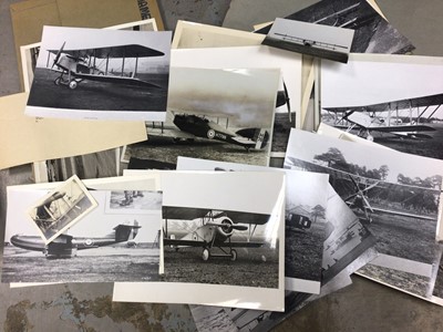 Lot 820 - Large quantity of assorted aircraft ephemera to include photographs, histories of aircraft and other items (qty)