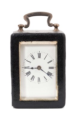 Lot 605 - Miniature carriage clock