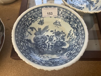 Lot 153 - Two 18th century Chinese export blue and white dishes