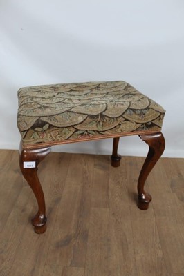 Lot 1033 - 18th century style walnut stool