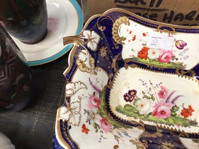 Lot 152 - Collection of 19th century floral painted tablewares, together with blue and white tablewares