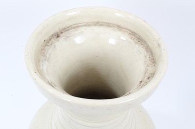 Lot 288 - Chinese monochrome crackle glazed baluster vase
