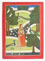 Lot 905 - Indian School (18th / 19th century), gouache...