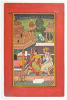 Lot 907 - Indian School (18th / 19th century), gouache...