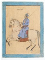 Lot 908 - Indian School (18th century), gouache on paper...