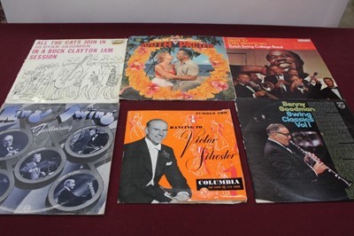 Lot 2227 - Three boxes of mainly Jazz LP records, including Gene Krupa and Artie Shaw