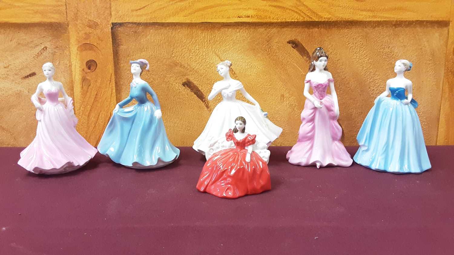 Lot 1269 - Eighteen small Coalport Ladies including Rosalind, Birthday Wishes, Chloe and Amy