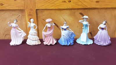 Lot 1269 - Eighteen small Coalport Ladies including Rosalind, Birthday Wishes, Chloe and Amy