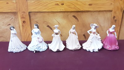 Lot 1269 - Eighteen small Coalport Ladies including Rosalind, Birthday Wishes, Chloe and Amy