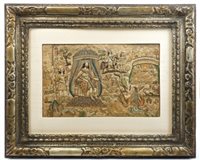 Lot 916 - Fine 17th century stump-work Picturesture -...