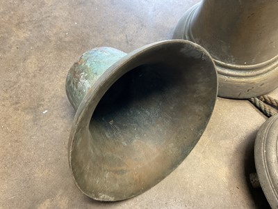 Lot 2623 - Three cast bells