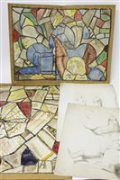 Lot 921 - Charles Eamer Kempe Studio - group of stained...