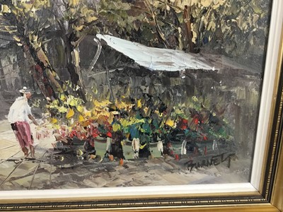Lot 56 - Caroline Burnett (1877 - 1950) oil on canvas - Parisian street scene, signed, 48 x 58cm in gilt frame