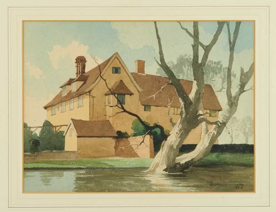 Lot 1071 - *Bertram Nicholls (1883-1974) watercolour - High House, Otley