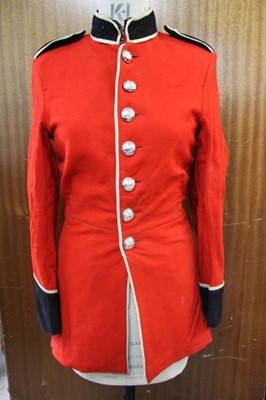 Lot 852 - Large collection of assorted military uniform to include an RAF Great Coat, in a chest on wheels, together with another chest of uniform.