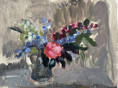 Lot 223 - Annelise Firth (b.1961) oil on board - still life, signed and dated 2022 verso, 40cm x 30cm