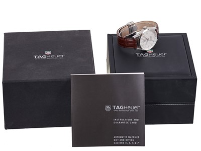 Lot 645 - Gentleman's Tag Heuer Twin-Time automatic wristwatch in box