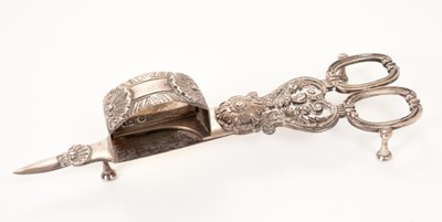 Lot 390 - Regency silver candle snuffers