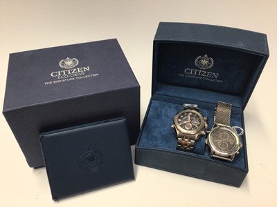 Lot 267 - Two Citizen Eco-Drive gentlemen’s  wristwatches, one boxed