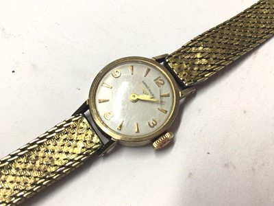 Lot 268 - Group of ladies wristwatches to include a Longines 9ct gold cased wristwatch on plated bracelet, Swarovski wristwatch and others