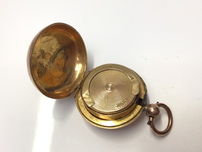 Lot 244 - Victorian 9ct rose gold sovereign case, (Birmingham 1900), 11.3 grams