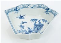 Lot 203 - 18th century Worcester blue and white...