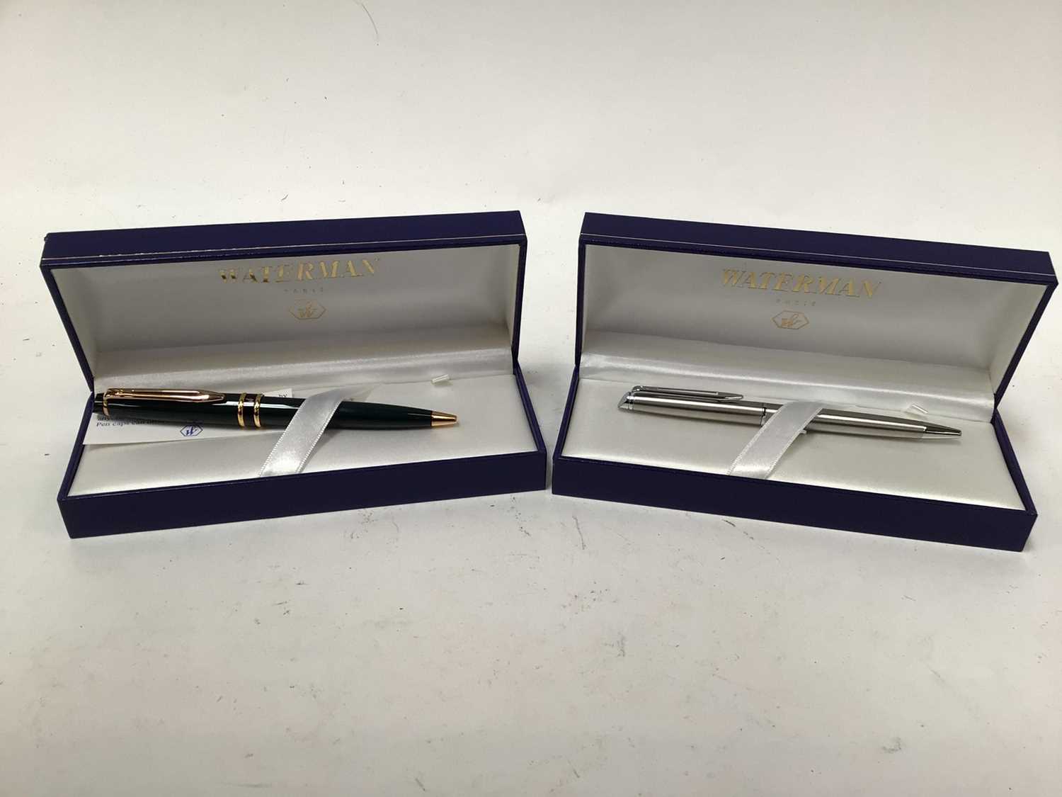 Lot 517 - Two Waterman ballpoint pens in original boxes