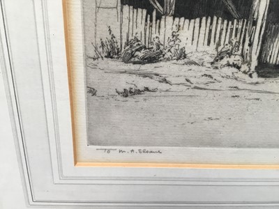 Lot 259 - Eli Marsden Wilson (1877-1965) etching - signed
