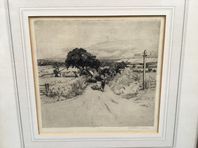 Lot 152 - Margaret Kemp-Welch (1874-1968) etching - signed