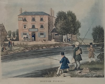 Lot 273 - James Pollard (1792-1867) aquatint - bottom fishing pub 1831