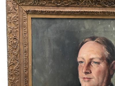 Lot 276 - Late 19th/early 20th century oil on canvas - portrait of a gentleman signed indistinctly top right