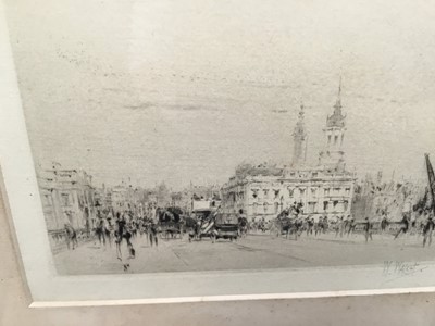 Lot 262 - William Walcot (1874-1943) etching - 'On London Bridge', signed, circa 1915
