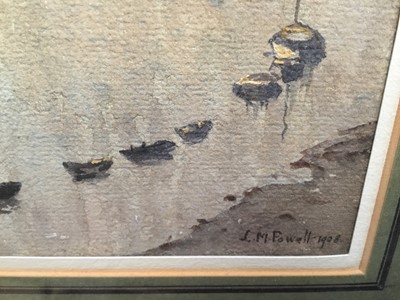 Lot 258 - J. M. Powell early 20th century watercolour - 'Fog - Battersea Bridge', signed and dated 1908