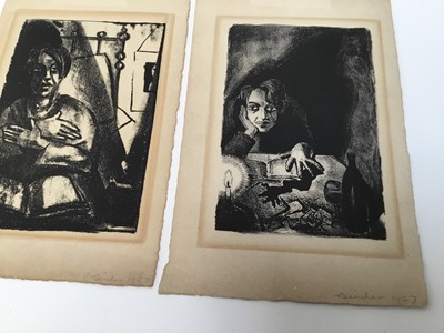 Lot 265 - Pearl Binder (1904-1990) pair of lithographs - signed in pencil 1927