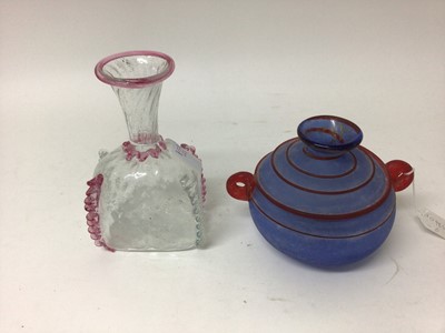 Lot 1013 - Venetian decanter together with one other piece of European glass.