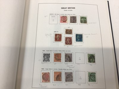 Lot 1528 - Stamps G.B. collection in two Stanley Gibbons albums including 1840 1d black