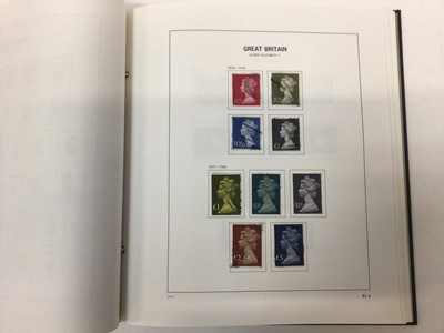 Lot 1528 - Stamps G.B. collection in two Stanley Gibbons albums including 1840 1d black
