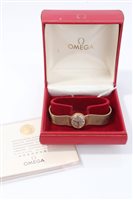 Lot 813 - 1970s ladies' Omega gold (9ct) wristWatches...