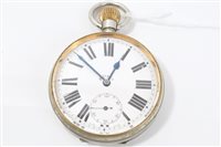 Lot 816 - Edwardian Goliath pocket Watches with Swiss...