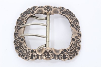 Lot 829 - Late 18th / early 19th century Chinese export Paktong buckle