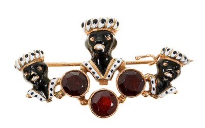 Lot 509 - Blackamoor brooch