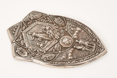 Lot 380 - Victorian miniature silver copy of the Elcho Challenge Shield.