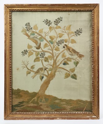 Lot 825 - Early 19th century silkwork picture