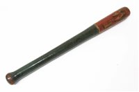 Lot 882 - William IV painted wooden truncheon with...