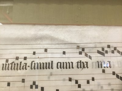 Lot 794 - Early Latin illuminated musical score on vellum