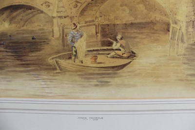 Lot 975 - John Thirtle (1777-1839) watercolour - Bishops Bridge, Norwich , in glazed gilt frame
