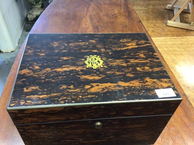 Lot 842 - Fine quality Victorian coromandel vanity box